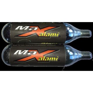 MaXalami "Blast" CO2 Kartusche, 25g,  mit Gewinde, 2 Stück