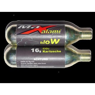 MaXalami "Blow" CO2 Kartusche, 16g,  mit Gewinde, 2 Stück